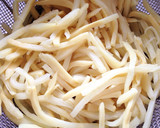豚コマ&細切りタケノコのネギ塩レモン炒め作り方3写真