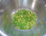 ＊離乳食中期＊えんどう豆の米がゆ　給食作り方2写真