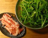 天然だしパックで作る水菜と豚バラの煮浸し作り方2写真