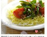 ランチに簡単♪トマトのピリッと焼きそば♪作り方10写真