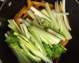 セロリのきんぴら作り方1写真