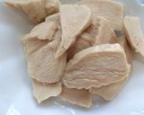 カレーのトッピングにサラダチキン作り方2写真