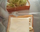 キャベツたっぷり♪卵とチーズホットサンド作り方4写真
