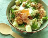 ナッツ&チーズ サラチキ変わり親子丼作り方4写真