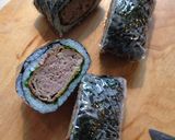 まん丸なメンチカツおにぎり？おにぎらず？作り方8写真