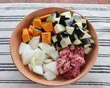 レンジで簡単美味！野菜いっぱい無水カレー作り方1写真