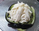 サラダチキンと蒸し茄子のピリ辛ねぎダレ作り方5写真