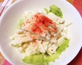 おツマミにもなる！ホタテ缶と大根のサラダ作り方4写真