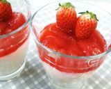 簡単いちごのデザート！ミルクもちゼリー作り方5写真