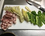 破竹と豚肉のみそ炒め作り方3写真