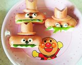 キャラ弁★ウインナーのハンバーガーキッド作り方9写真