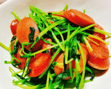 副菜に♡簡単！豆苗とウィンナーの炒め物♡作り方4写真