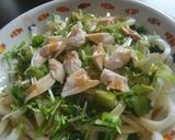 水菜のサラダうどん作り方5写真