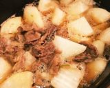 大根と牛肉の美味しいこっくり煮物作り方5写真