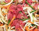 牛肉と野菜でプルコギ風炒め煮作り方2写真