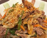 牛肉と野菜でプルコギ風炒め煮作り方5写真