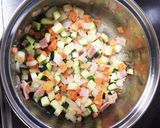 男の野菜たっぷりミルクスープ作り方4写真