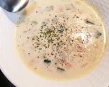 男の野菜たっぷりミルクスープ作り方6写真