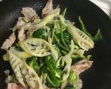 破竹とピーマン入り・焼うどん作り方2写真
