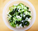 ☆しらす･きゅうり･わかめの酢の物☆作り方8写真
