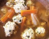 簡単うまうま鶏肉団子汁作り方4写真