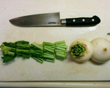 安くてガッツリ！豚肉とカブの生姜炒め作り方1写真