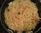 キノコたっぷりの和風たらこスパ！作り方6写真