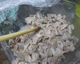 レンジで簡単♪豚の梅和えサラダ♪作り方4写真