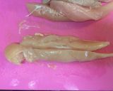 俺流！簡単…揚げない鶏ささ身ステックカツ作り方1写真