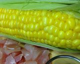 パン、お弁当にもコーンとハムのサラダ!作り方3写真
