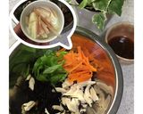 ひじきとささみに絹さやの梅肉ポン酢和え作り方4写真