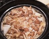たっぷり鶏ダシとセロリ葉の玄米雑炊作り方3写真