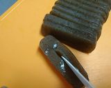 ヘルシー【手綱こんにゃくの甘辛ゴマ炒め】作り方2写真