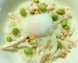 サラチキ×温玉　おろしぶっかけ冷麦作り方5写真