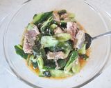サバ缶と叩ききゅうりのピリ辛ごま酢和え作り方3写真