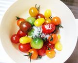 プチトマトの塩マリネ☆塩漬けトマト作り方1写真