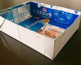 超簡単！牛乳パックで作るブラウニー型作り方5写真