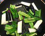 ナスとピーマンの青じそ入り味噌炒め作り方3写真
