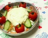 簡単♡マヨチーズソースで♡生野菜サラダ♡作り方5写真