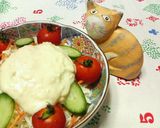 簡単♡マヨチーズソースで♡生野菜サラダ♡作り方6写真