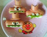 キャラ弁♪ウインナーの焼きそばパンマン作り方9写真