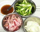 豚バラとアスパラのさっぱりうま塩炒め☆作り方3写真