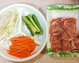 レンジで簡単♡三色野菜のヘルシー肉巻き♪作り方1写真