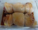 照り焼き味チャーシュー風✿鶏もも肉ロール作り方5写真