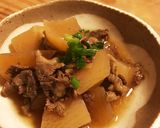 大根と牛肉の美味しいこっくり煮物作り方6写真