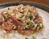 アジのたたき丼。作り方4写真