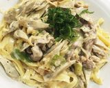 うる旨♡ゴボウの和風クリームパスタ作り方10写真