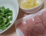 簡単！鶏肉とピーマンのゆず胡椒マヨ炒め作り方1写真