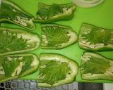 ☆男飯☆００９　チーズ大葉ピーマン肉詰め作り方3写真