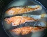 俺流！塩鮭と塩えんどう豆の炊き込みごはん作り方3写真